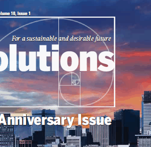 Solutions Journal’s 10th Anniversary Issue Features Hunter’s Article: “Regenerative Community Hubs: Creating a Finer Future in your Place”
